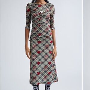 New NWT CHOPOVA LOWENA Sonicscape Bunny Mesh Dress Size Small